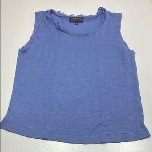 Jones New York Purple Sleeveless Tank Top Size XL round neckline‎ lightweight